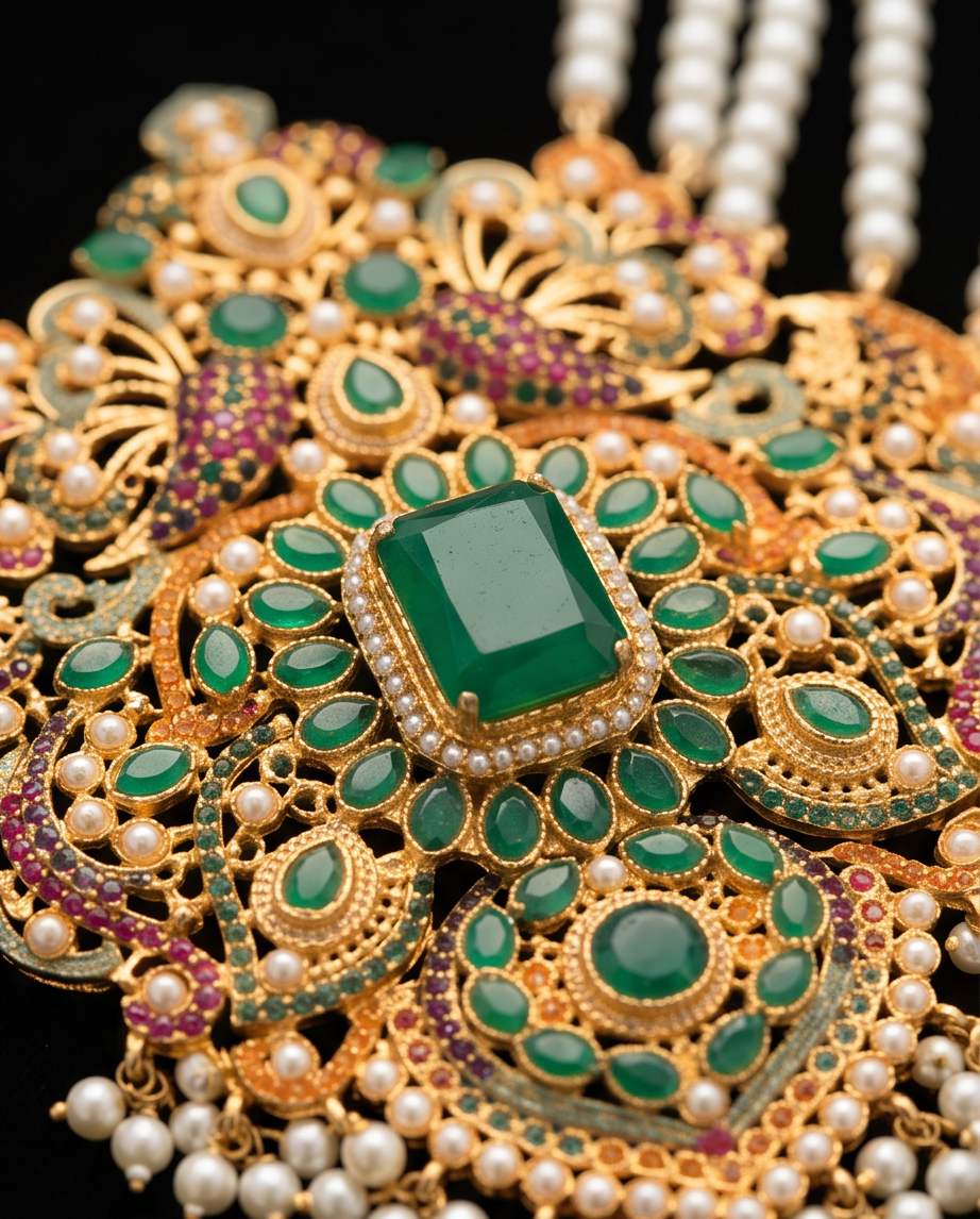 Royal Green Maala Set