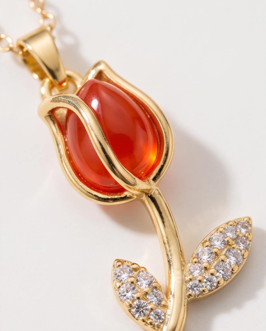 Red Tulip Pendant