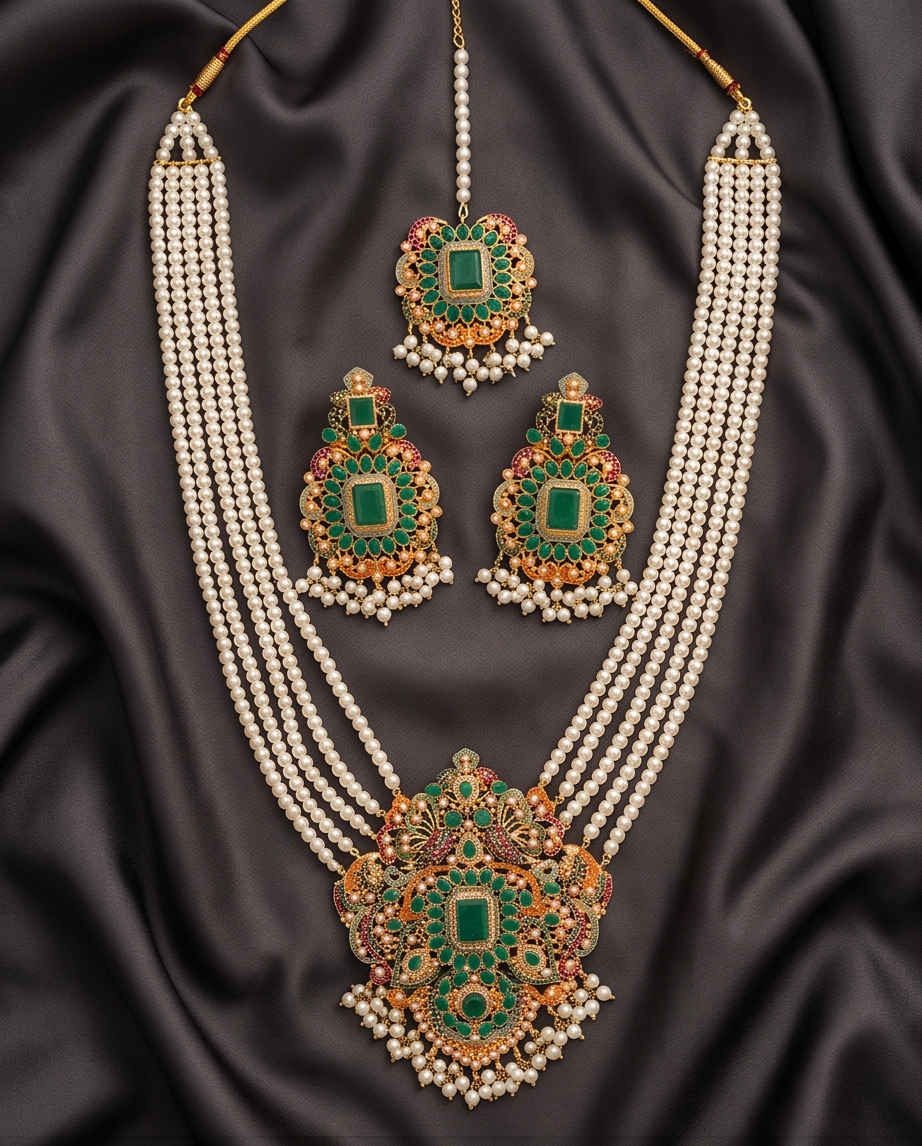 Royal Green Maala Set