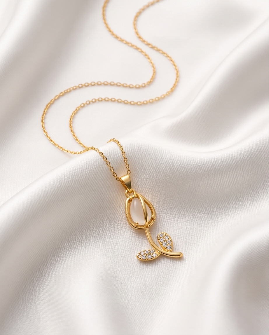 White Tulip Pendant