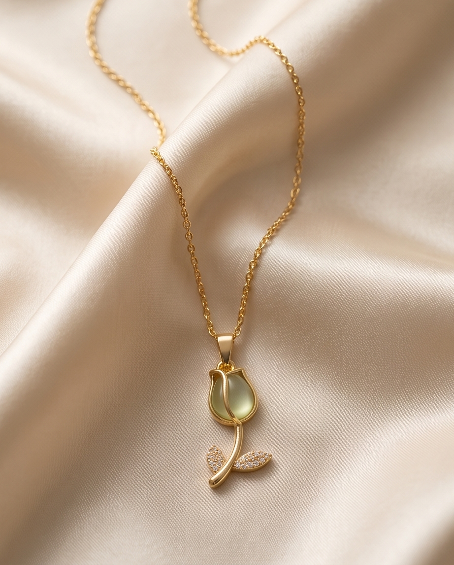Mint Green Tulip Pendant