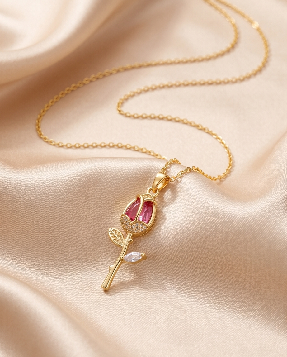 Pink Tulip Pendant