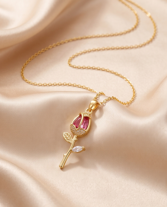 Pink Tulip Pendant