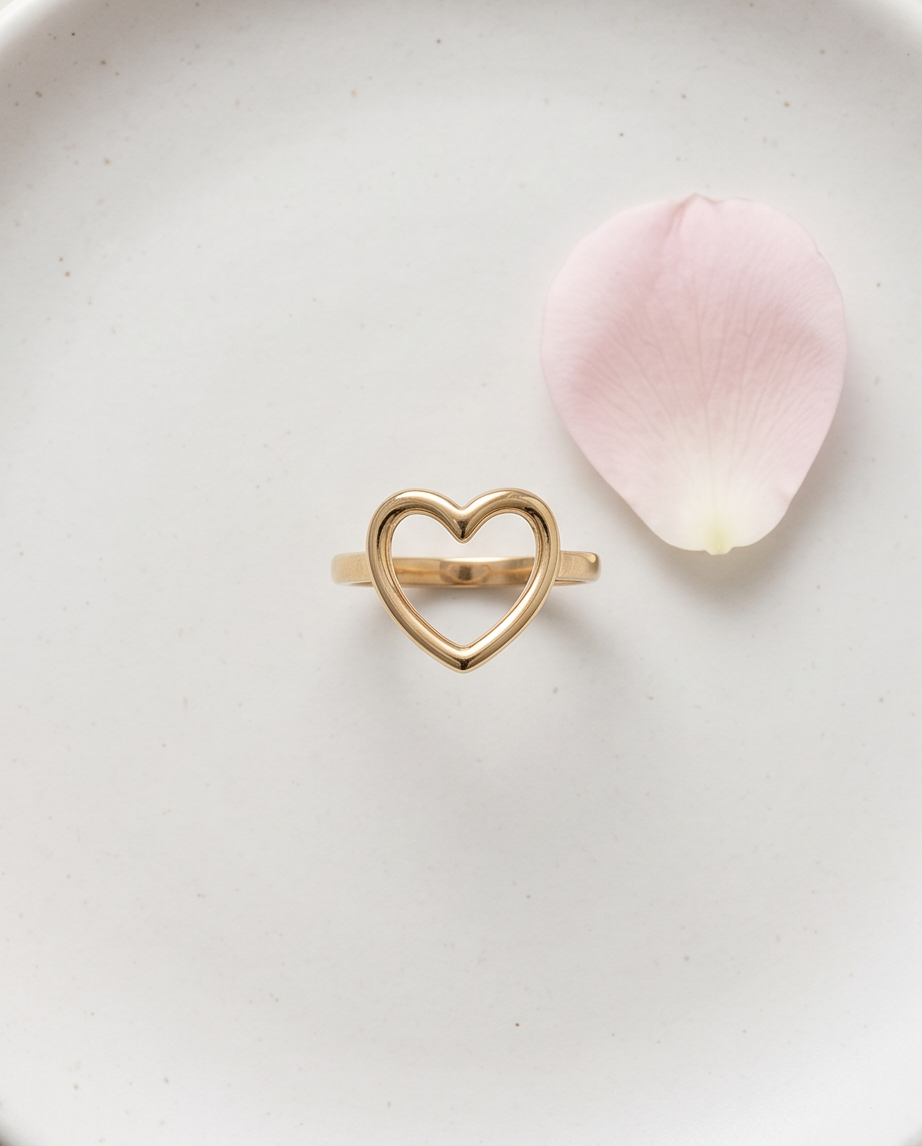 Adjustable Heart Ring