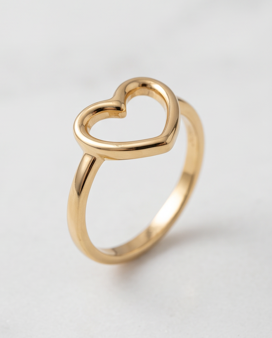 Adjustable Heart Ring