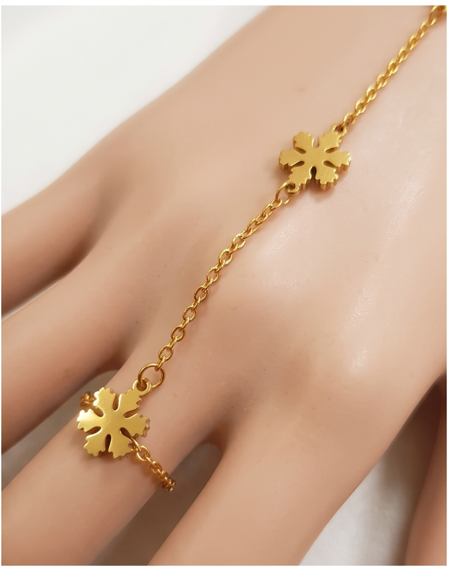 Snow Flake Hand Chain