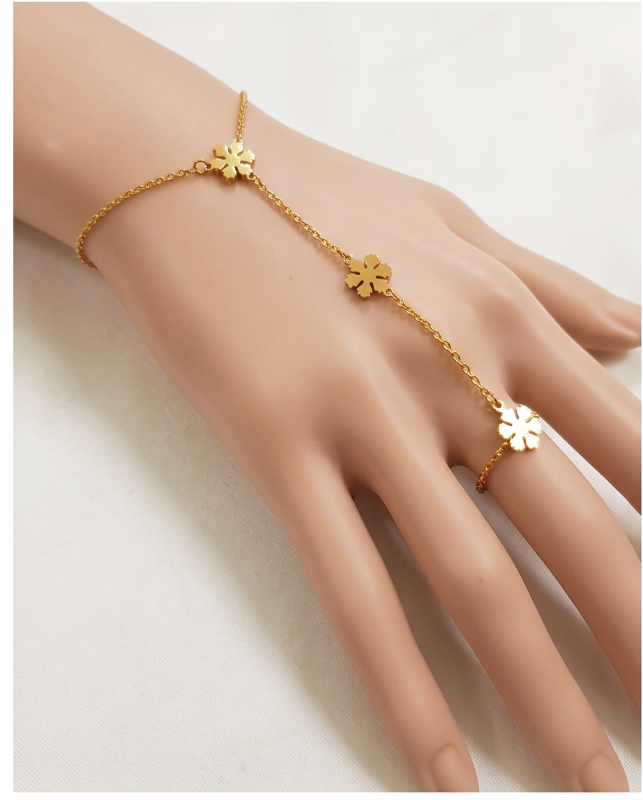 Snow Flake Hand Chain